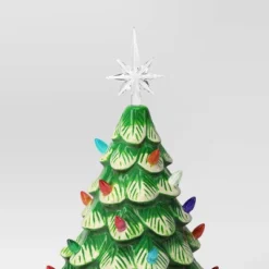 14.5" Battery Operated Lit Ceramic Christmas Tree - Wondershop™ -Christmas Lights GUEST 05c42fc8 a7f4 42b5 9806 3b7e49e85cc3