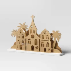 9.3" Christmas Lit Houses And Mountains Scene Decor - Wondershop™ -Christmas Lights GUEST 05d076ab 55fa 46ab 907e f78c578aa5e1