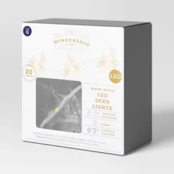 20ct LED Battery Operated Deer Christmas Novelty String Lights Warm White Clear Wire - Wondershop™ -Christmas Lights GUEST 08b37493 631c 485b ba39 49a2bdd6529c