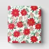 30" 50 Sq Ft Christmas Roll Wrap Poinsettia On Cream - Wondershop™