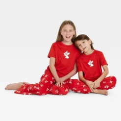 Kids' Bullseye Matching Family Pajama T-shirt - Wondershop™ Red -Christmas Lights GUEST 092e21d4 3f51 42ab 97c7 9f03e1e19758