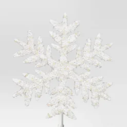 13.5" Pre-lit Snowflake Christmas Warm White LED Lights Tree Topper - Wondershop™ -Christmas Lights GUEST 0bd112e4 70c9 43ea b229 b1bbe00d4d17