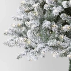 7.5' Pre-Lit Flocked Full Alberta Spruce Artficial Christmas Tree With Warm White LED Lights - Wondershop™ -Christmas Lights GUEST 0bf78a47 e2c5 47bd 8028 f787c75c1c84