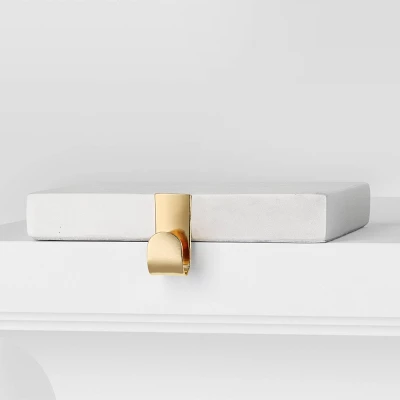 2pk Marble Christmas Stocking Holder White/Gold - Wondershop™ 3 2pk Marble Christmas Stocking Holder White/Gold - Wondershop™ - Image 3