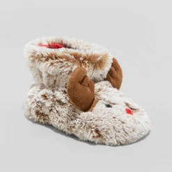 Baby Holiday Red Nose Rudolf Bootie Slippers - Wondershop™ Brown -Christmas Lights GUEST 0f47da06 8403 4dbc b882 dab18d633faf