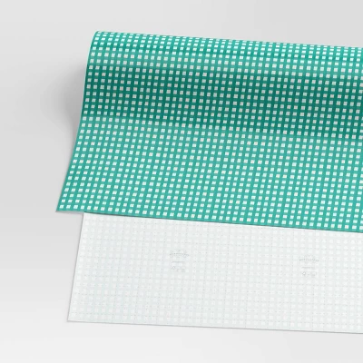 30” 90 Sq Ft Christmas Roll Wrap Green/White Gingham Check - Wondershop™ 2 30” 90 Sq Ft Christmas Roll Wrap Green/White Gingham Check - Wondershop™ - Image 2