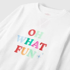 Kids' Striped Oh What Fun Matching Family Thermal Pajama Set - Wondershop™ -Christmas Lights GUEST 134e98ed 2773 46c2 a314 5b31cb982047