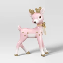 Christmas Ceramic Standing Pink Deer Decor - Wondershop™ -Christmas Lights GUEST 1595307f 4637 4fa2 9019 3b646e7f594f