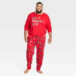 Men's Holiday City Matching Family Pajama Set - Wondershop™ With Frances Marina Smith Red -Christmas Lights GUEST 159faa50 3215 4f20 a0d3 2e3a13a9b216