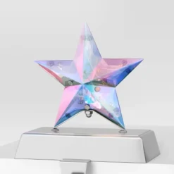 2pk Christmas Lit Iridescent Star Stocking Holder - Wondershop™ -Christmas Lights GUEST 162c2836 a0eb 47c6 ace9 240717dbcac8