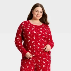 Women's Santa Print Ribbed Long Sleeve Holiday Matching Family Pajama Shirt - Wondershop™ Red 9 Women's Santa Print Ribbed Long Sleeve Holiday Matching Family Pajama Shirt - Wondershop™ Red -Christmas Lights GUEST 162effef 66c5 45d5 a87e 64de9eecac11
