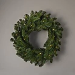 22" Pre-lit Battery Operated LED Artificial Christmas Wreath Dual Color Lights - Wondershop™ -Christmas Lights GUEST 1cac35d8 4384 40d7 a5ba 672d75603098