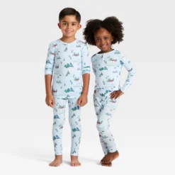 Toddler "Tis The Ski-son!" Cozy Knit Long Sleeve Shirt And Pants Holiday Matching Family Pajama Set - Wondershop™ Blue -Christmas Lights GUEST 22aca9eb 4a24 444d 877a e3cb4f970575
