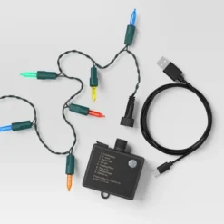 50ct LED Battery Operated Hybrid Miniature String Lights With Green Wire - Wondershop™ -Christmas Lights GUEST 2368e4a3 7b08 47b1 b28b c04b7f06aaa7