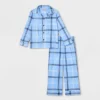 Toddler Plaid Matching Family Pajama Set - Wondershop™ Blue