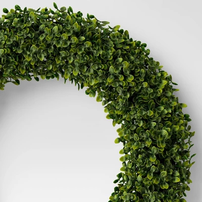 20" Christmas Box Wood/Velvet Bow Wreath - Wondershop™ 2 20" Christmas Box Wood/Velvet Bow Wreath - Wondershop™ - Image 2