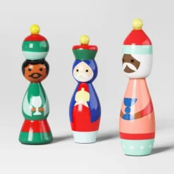 9pc Wood Christmas Nativity Scene Figurine Set - Wondershop™ -Christmas Lights GUEST 285fc49c 800d 4226 9b17 78f7159e8b28