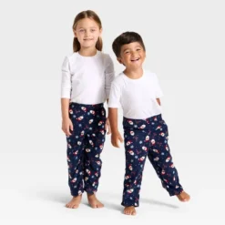 Toddler Santa Print Microfleece Holiday Matching Family Pajama Pants - Wondershop™ Blue -Christmas Lights GUEST 2f78ffaa b3d0 4f27 9532 3d03fa0065a2