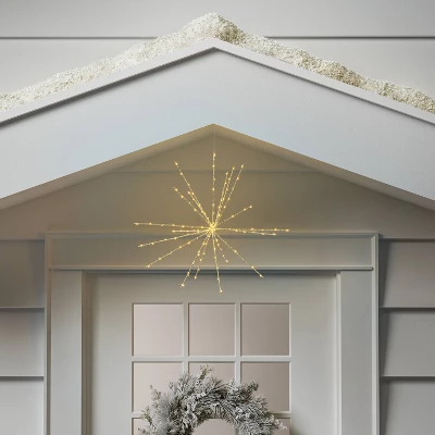 LED Champagne Glitter Starburst With Twinkle Christmas Novelty Silhouette Lights With White Color Light Bulb - Wondershop™ 1 LED Champagne Glitter Starburst With Twinkle Christmas Novelty Silhouette Lights With White Color Light Bulb - Wondershop™