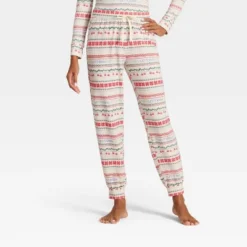 Women's "Let It Snow" Fair Isle Cozy Knit Holiday Matching Family Pajama Pants - Wondershop™ Cream -Christmas Lights GUEST 33b61098 bedb 42fb 8a1c 6b7f1e098607