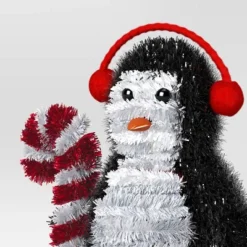 Christmas Tinsel Penguin With Headphones - Wondershop™ -Christmas Lights GUEST 359b9a79 f990 4e96 bb64 2770d00d2165
