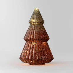 10.25" Battery Operated Lit Glass Christmas Tree Figurine - Wondershop™ 9 10.25" Battery Operated Lit Glass Christmas Tree Figurine - Wondershop™ -Christmas Lights GUEST 3888b836 b4b1 434b 89fc f6474578f96a