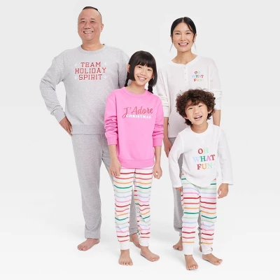 Toddler Striped Oh What Fun Matching Family Thermal Pajama Set - Wondershop™ 3 Toddler Striped Oh What Fun Matching Family Thermal Pajama Set - Wondershop™ - Image 3