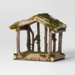 4pc Battery Operated Lit Wood Nativity Scene Figurine Set - Wondershop™ -Christmas Lights GUEST 3daf7c04 b376 4ef1 bea0 a5165340f1ab