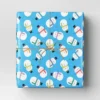 40" 125 Sq Ft Christmas Roll Wrap Snowmen On Light Blue - Wondershop™