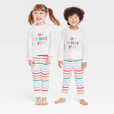 Toddler Striped Oh What Fun Matching Family Thermal Pajama Set - Wondershop™ 4 Toddler Striped Oh What Fun Matching Family Thermal Pajama Set - Wondershop™ - Image 4