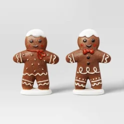 2pk Christmas Ceramic Gingerbread Decor - Wondershop™ -Christmas Lights GUEST 4811a438 da35 497a bb2b 26370fbb21de