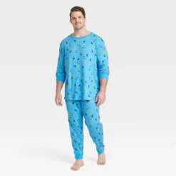 Men's Hanukkah Matching Family Pajama Set - Blue 7 Men's Hanukkah Matching Family Pajama Set - Blue -Christmas Lights GUEST 49ebc255 24e2 453e bf17 9d7435bf335d