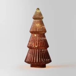 14.75" Battery Operated Lit Glass Christmas Tree Sculpture - Wondershop™ -Christmas Lights GUEST 4a67b46b 6940 4ff8 9fdb 3f919a169722