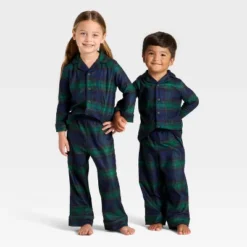Toddler Plaid Long Sleeve Shirt And Pants Holiday Matching Family Pajama Set - Wondershop™ -Christmas Lights GUEST 58f78ad0 b29e 4ed1 ae90 b84e883ae9e0