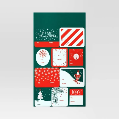 50ct Christmas Endcap Peel And Stick Gift Tags Red/Green/White - Wondershop™ 2 50ct Christmas Endcap Peel And Stick Gift Tags Red/Green/White - Wondershop™ - Image 2