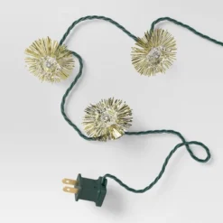 20ct Christmas Tinsel Lights Gold With Warm White Lights With Green Wire - Wondershop™ -Christmas Lights GUEST 6486fa41 58f8 4962 88df f429af3d78e3