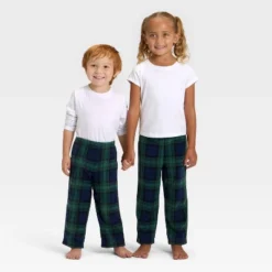 Toddler Plaid Microfleece Holiday Matching Family Pajama Pants - Wondershop™ Navy Blue -Christmas Lights GUEST 64fce5e7 e4c5 4f45 8611 d332d1dc0caa