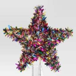 11" Lit-Led Multi Tinsel Star Twinkle Warm White Lights Christmas Tree Topper - Wondershop™ 5 11" Lit-Led Multi Tinsel Star Twinkle Warm White Lights Christmas Tree Topper - Wondershop™ -Christmas Lights GUEST 679e2025 0a32 4c2c 9ed7 22afd1274717