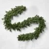9' Pre-Lit Balsam Fir Artificial Christmas Garland Green With Clear Lights - Wondershop™