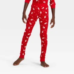 Kids' Ribbed Long Sleeve Shirt And Pants Holiday Matching Family Pajama Set - Wondershop™ Red -Christmas Lights GUEST 6c7f3c56 f447 4634 8e59 c82f3b1d66e8