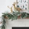 6' Flocked Mixed Greenery With Pinecones Artificial Christmas Garland Green - Wondershop™