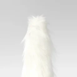 18" Faux Fur Christmas Tree Sculpture - Wondershop™ White -Christmas Lights GUEST 748319a8 ca42 43c0 92fb e6aa4f02e81e