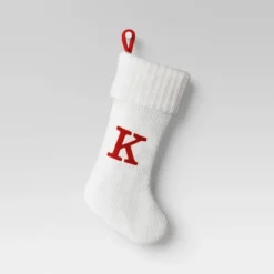 Knit Monogram Christmas Stocking White - Wondershop™ -Christmas Lights GUEST 7afbafb2 6135 4c51 af45 94db5648b99a