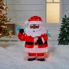 32" Tinsel Santa Christmas Novelty Sculpture Light With 4 Interchangeable Faces - Wondershop™