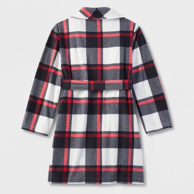Kids' Buffalo Check Matching Family Robe - Wondershop™ Black 2 Kids' Buffalo Check Matching Family Robe - Wondershop™ Black - Image 2