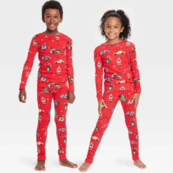 Kids' Holiday City Matching Family Pajama Set - Wondershop™ With Frances Marina Smith Red -Christmas Lights GUEST 82c7d291 8052 45c0 a16b 51cf07e5e1b5