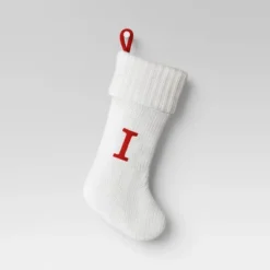 Knit Monogram Christmas Stocking White - Wondershop™ -Christmas Lights GUEST 83352ea4 411a 4945 9a22 2868ce059b00
