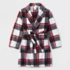 Kids' Buffalo Check Matching Family Robe - Wondershop™ Black
