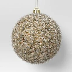 9ct Christmas Tinsel Ball Champagne - Wondershop™ -Christmas Lights GUEST 89c2fe7b 0acf 408d b0e8 cfdac8e51dcf
