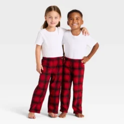 Toddler Plaid Microfleece Holiday Matching Family Pajama Pants - Wondershop™ Red/Black -Christmas Lights GUEST 8cae2e21 9fbe 4068 9053 ee2fe07d0b2b